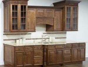 hudson design brown wood custom kitchen cabinets