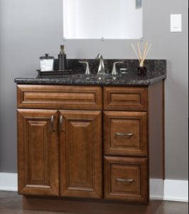dark brown vanity