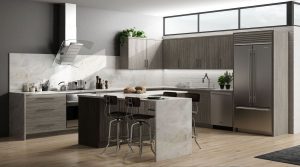 modern matrix grey corner kitchen