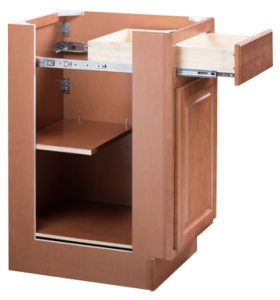 brentwood light brown wood cabinet with drawer