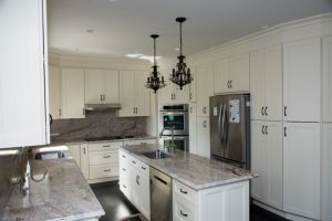 large white beautiful custom kitchen cabinets