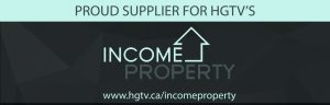 banner image stating "Proud supplier for HGTV's Income Property"