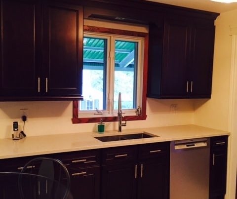 brown espresso custom kitchen