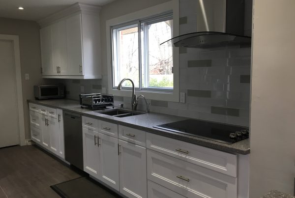 fashion white chic kitchen custom cabinets