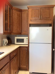 brentwood cabinets over fridge
