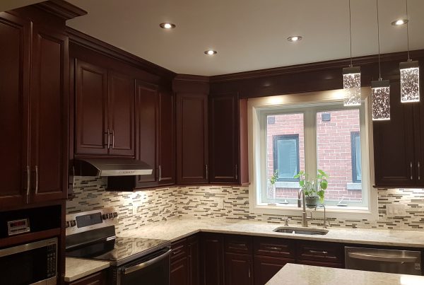 beautiful custom cherry brown quincy kitchen