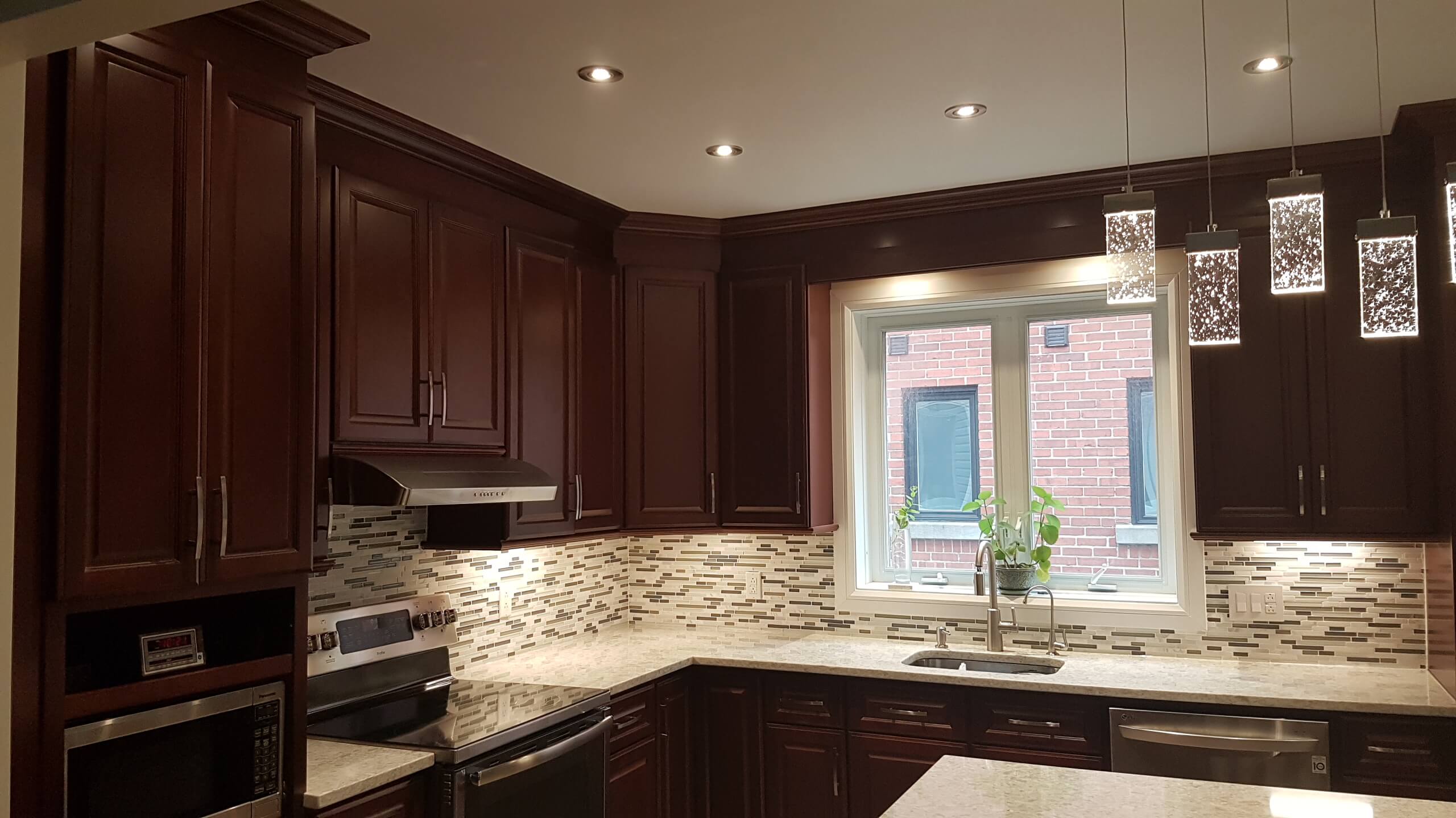 beautiful custom cherry brown quincy kitchen